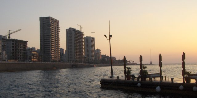 La corniche de Beirut.