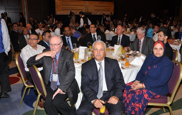 In front: Prof. Andrew Jardine - University of Toronto, Mr. Tarek Salem El bakly -
 Arab Administrative Development Org, Egypt and<BR>
 Mrs. Eng. Sabah Mohamed Mashaly - Ministry of Electricity and Energy, Egyp.