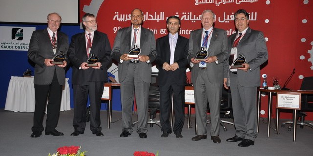 Prof. Andrew Jardine, Mr. Simon Mills, H.E. Mohammad Al Nagadi, Dr Mohammed Al Fouzan,
 Mr. Guido Walt, Dr. Jamal Al Chaar.