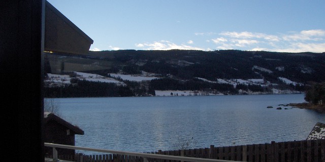 Valdres Museum on a lovely lake.