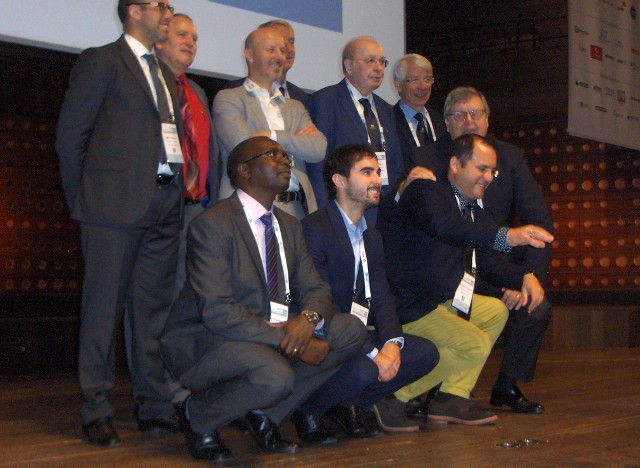 The winners of the different maintenance awards, on the left Stefano Salvetti (IT).
