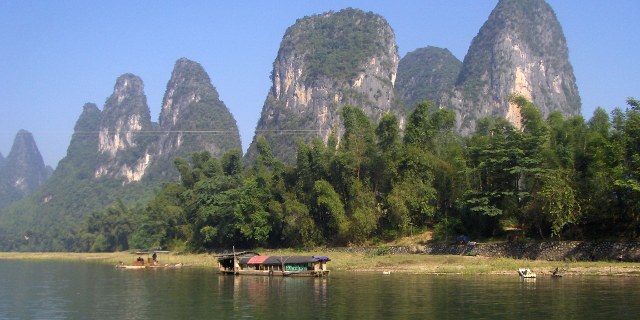 The Li River near Fish City.