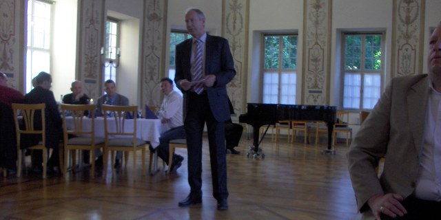 Der Willkommensgruss durch Dr.-Ing. M.Ströfer, Direktor von SLV Halle GmbH