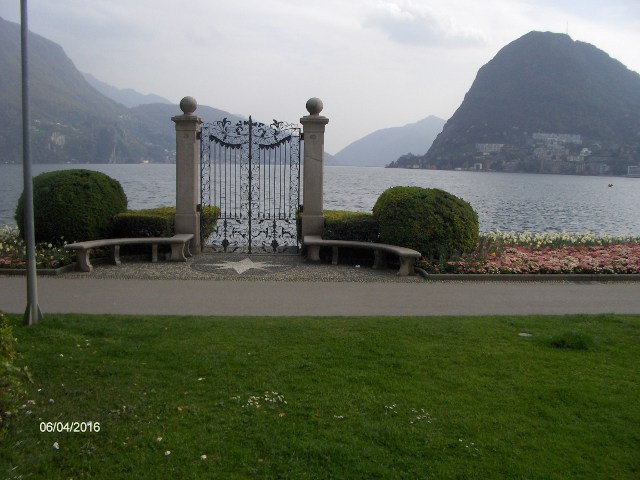 In front of the Monte San Salvatore.