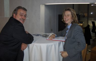 Dr. Katja Feige, EuroForum Manager and Mr. Herbert Jung