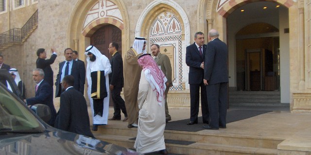 After the visit in front of the Palace.