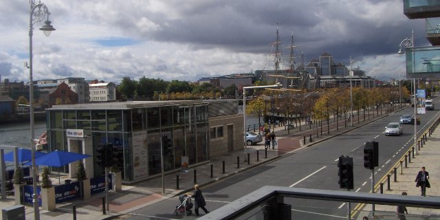 The new business area of Dublin