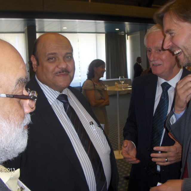 Just a little bit of fun - Dr. Madani (KSA), Dr. Zohair Al Sarraj (KSA) and Alan Wilson (UK).